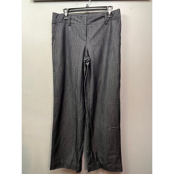 Calvin Klein Jeans Womens 6 Wide Leg Dark Wash Mid Rise‎ Trouser Chambray - Picture 2 of 7